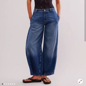 We the Free Women's Blue Wide-Leg Jeans